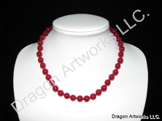 Handmade Chinese Red Jade Butterfly Pendant Necklace With Matching Cord - US Seller