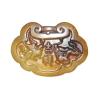 Auspicious Chinese Jade Pendant of Dragon and Phoenix