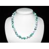 Peace Chinese Multi-color Jade Bead Necklace