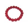 Chinese Red Jade Bead Bracelet
