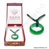 Emerald Green Jade Ring Necklace