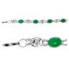 Deep Green Jade Blessing for Good Fortune Bracelet
