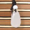 Small Chinese White Jade Gem Stone Pendant