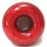 Red Jade Chinese Pi Disc Pendant