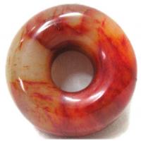 Red Jade Circle Pendant