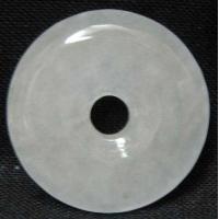 White Jade Circle Jade Pendant