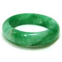 Emerald and White Chinese Jade Ring