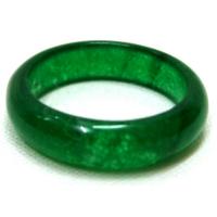 Chinese Dark Green Jade Ring