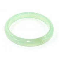 Chinese Auspicious Light Green Jade Bangle