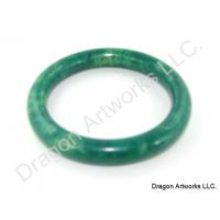 Serene Chinese Dark Green Jade Bangle