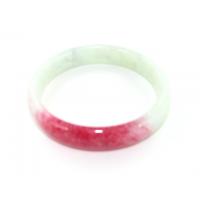 Elegant Red and Green Chinese Jade Bangle