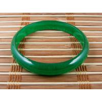 Graceful Chinese Dark Green Jade Bangle