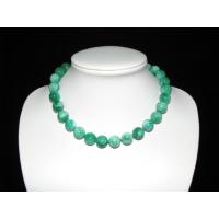 Elegant Green Jade Bead Necklace