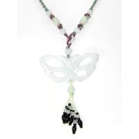Chinese Purity Beads Jade Butterfly Necklace