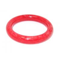 Chinese Shining Red Jade Bangle