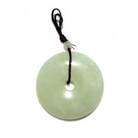 Lucky Jade Pi Disc Pendant of Blessings