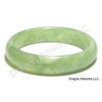 Soul-Pacifying Green Jade Bangle