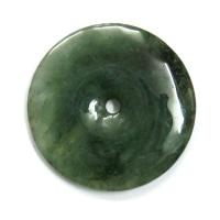 Green Jade Pi Disc Pendant of Prestige