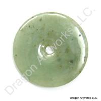 Peaceful Feeling Jade Pi Disc Pendant