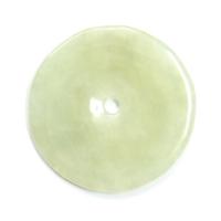 Protective Feng Shui Green Jade Pi Disc Pendant