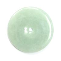 Light Green Jade Pi Disc Pendant of Youth