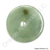Peaceful Green Jade Pi Disc Pendant of Confidence
