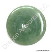 Green Jade Pi Disc Pendant of Emotional Balance