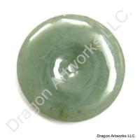 Green Jade Pi Disc Pendant of Popularity
