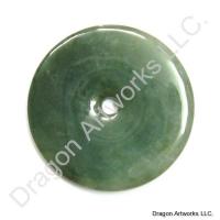 Love Carrier Jade Pi Disc Pendant