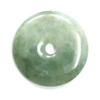 Majestic Green Jade Pi Disc Pendant