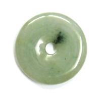 Green Jade Chinese Pi Disc Pendant of Beauty