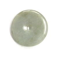 Chinese Mercy Lavendar Green Jade Pi Disc Pendant