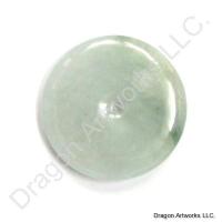 Strength Provider Green Jade Pi Disc Pendant