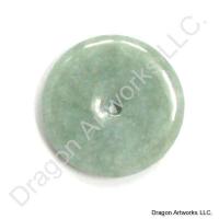Chinese Jade Pi Disc Pendant of Wisdom