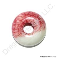 White Red Jade Pi Disc Pendant of Reduced Pressure